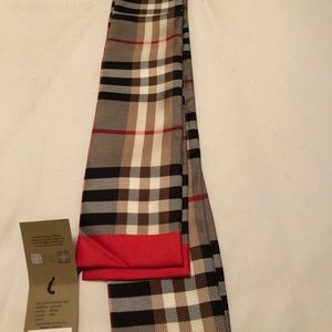 Brand New Burberry Castleford Check Silk Ribbon